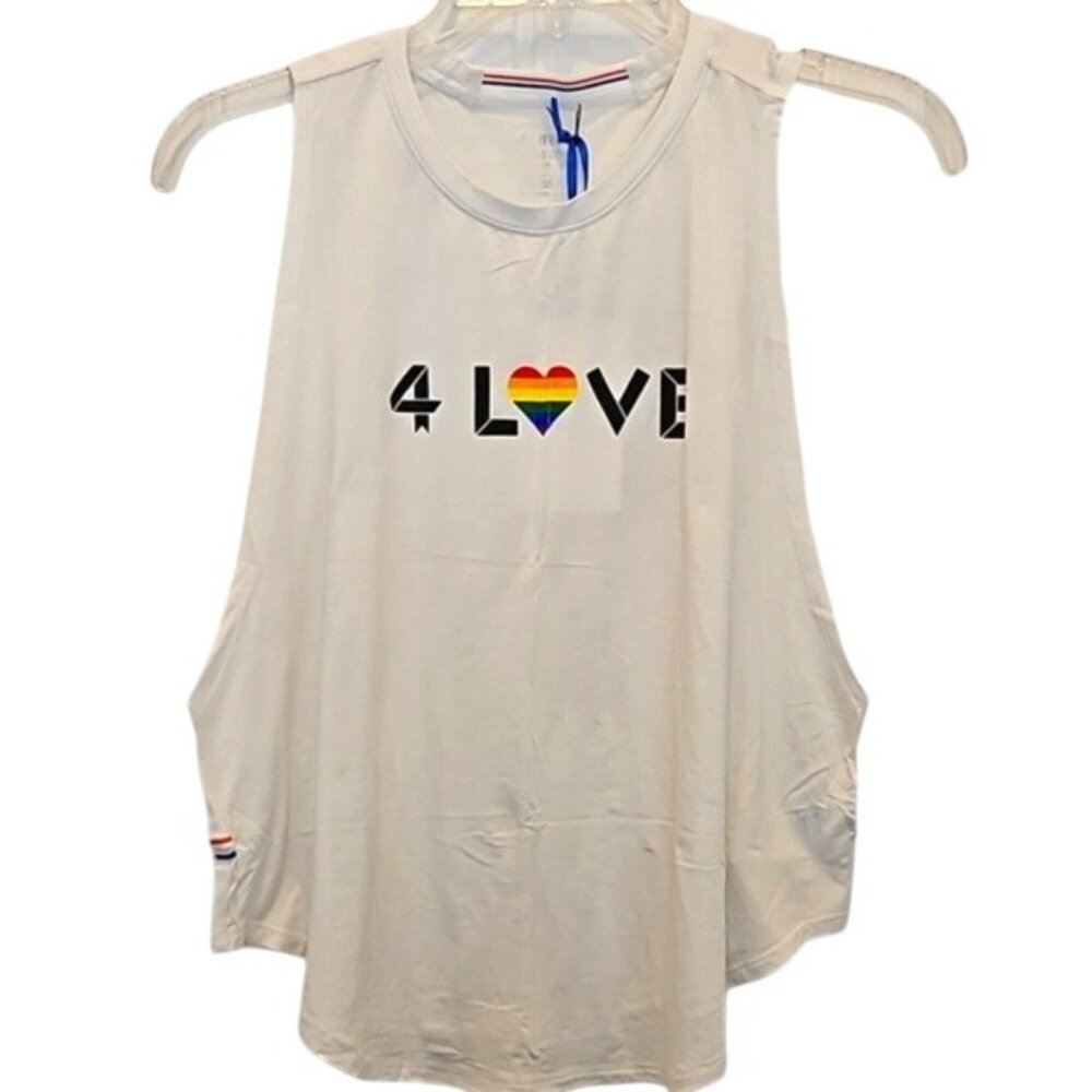 4 Fourlaps 4 Love Curve Tank Fourlaps Size Medium Women's New Rainbow Pride
